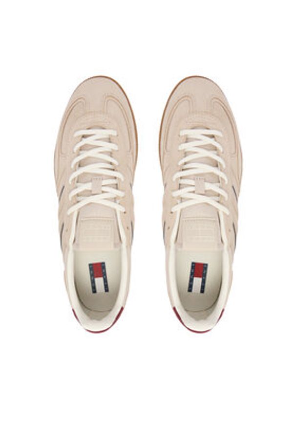 Tommy Jeans Sneakersy The Greenwich Edge Suede EM0EM01662 Écru. Materiał: skóra, zamsz