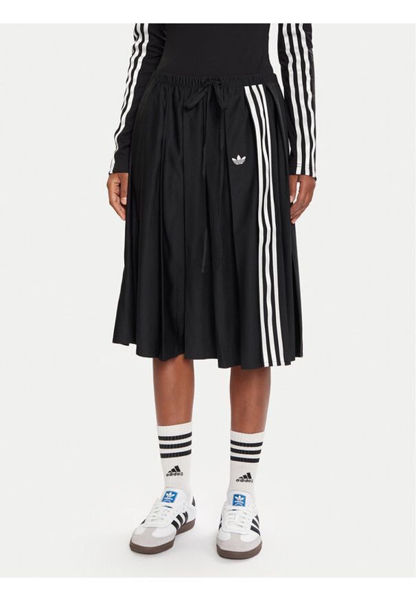 Adidas - adidas Spódnica plisowana Ribbon JW0114 Czarny Regular Fit. Kolor: czarny. Materiał: syntetyk