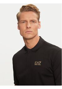 EA7 Emporio Armani Polo 6DPF09 PJOLZ 0200 Czarny Regular Fit. Typ kołnierza: polo. Kolor: czarny. Materiał: bawełna #5