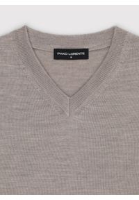 Pako Lorente - PAKO LORENTE - Wełniany sweter w kolorze beżowym. Okazja: na co dzień. Kolor: niebieski, beżowy. Materiał: wełna. Sezon: jesień. Styl: casual #7