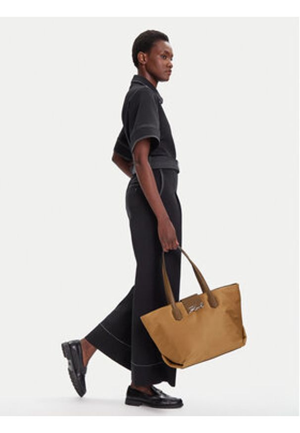 Karl Lagerfeld - KARL LAGERFELD Torebka A3W30029 Brązowy. Kolor: brązowy. Materiał: skórzane