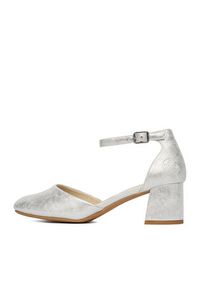 Rieker Czółenka 44762-90 Srebrny. Kolor: srebrny. Materiał: materiał #2