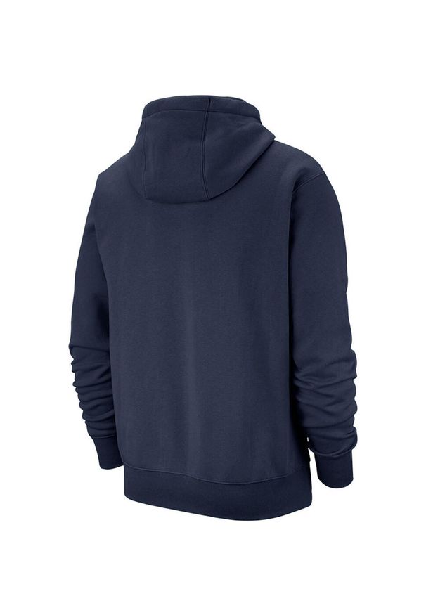 Nike - Męska Bluza Z Kapturem NSW Club. Typ kołnierza: kaptur. Kolor: niebieski