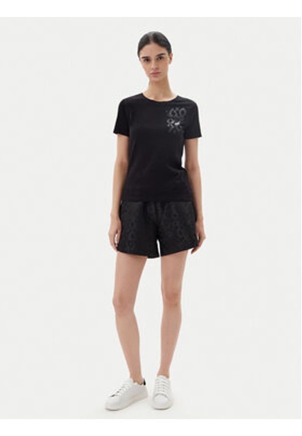 EA7 Emporio Armani T-Shirt 7W000133 AF10373 UC001 Czarny Regular Fit. Kolor: czarny. Materiał: bawełna