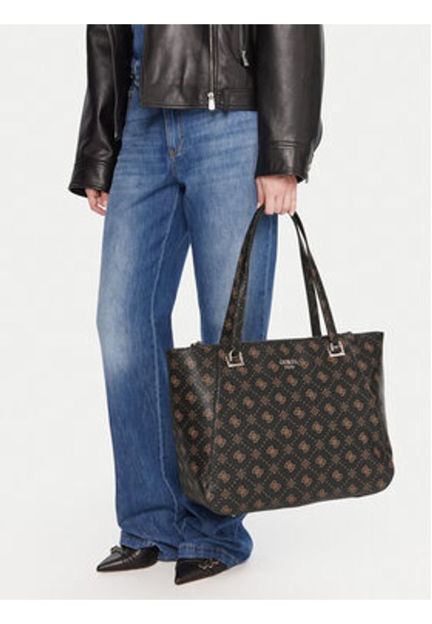 Guess Torebka Calebra Travel TWLP95 36024 Brązowy. Kolor: brązowy. Materiał: skórzane