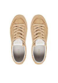 Guess Sneakersy FLPJHE SUE12 Beżowy. Kolor: beżowy. Materiał: zamsz, skóra #4