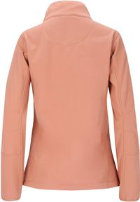 Softshell damski Whistler Covina. Kolor: różowy. Materiał: softshell. Sport: turystyka piesza