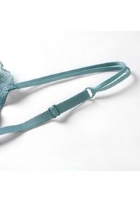 Intica - Komplet koronkowy z fiszbinami i szerszymi ramiączkami Hannakaisa. Kolor: niebieski. Materiał: koronka #3