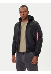 Alpha Industries Kurtka bomber MA-1 TT Hood Two Tone 258100 Czarny Regular Fit. Kolor: czarny. Materiał: syntetyk