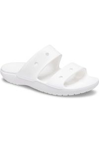 Japonki Crocs Classic, Dla obu płci. Kolor: biały. Materiał: syntetyk, materiał. Styl: sportowy