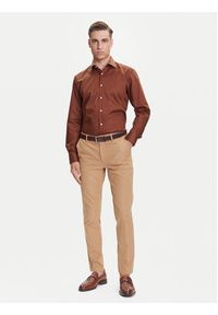 BOSS Koszula H-Joe 50545145 Beżowy Regular Fit. Kolor: beżowy. Materiał: bawełna #4