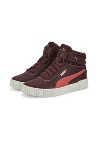 Buty do chodzenia Puma CARINA 2.0 MID WTR JR. Kolor: czerwony, różowy, wielokolorowy. Sport: turystyka piesza