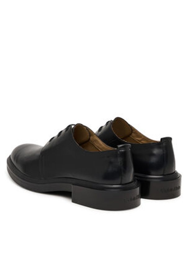 Calvin Klein Półbuty Cupped Postman Derby Laceup Lth HM0HM01996 Czarny. Kolor: czarny. Materiał: skóra