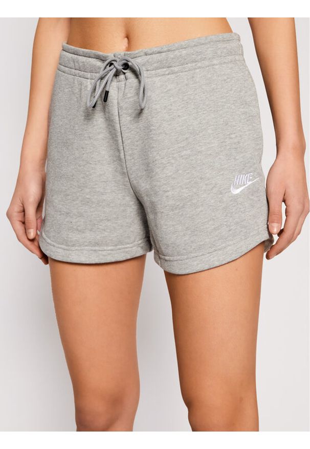 Nike Szorty sportowe Sportswear Essential CJ2158 Szary Standard Fit. Kolor: szary. Materiał: bawełna
