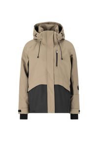 SLOPE - Damska kurtka narciarska Slope Kenai. Kolor: beżowy, wielokolorowy, zielony. Sezon: zima. Sport: narciarstwo #1