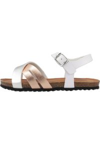 Geox - Sandały GEOX J SANDAL CHILENE GIR Biały. Kolor: różowy, biały, wielokolorowy. Materiał: syntetyk, tkanina. Sezon: lato