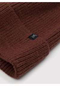 Pako Lorente - PAKO LORENTE – Brązowa czapka męska. Kolor: brązowy. Materiał: prążkowany. Sezon: zima. Styl: casual