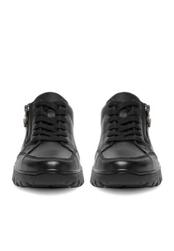 Rieker Sneakersy N1301-01 Czarny. Kolor: czarny. Materiał: skóra