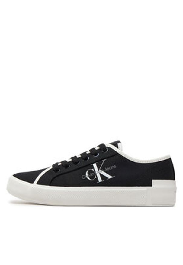 Calvin Klein Jeans Sneakersy Skater Vulcanized Low Cs Ml Mr YW0YW01453 Czarny. Kolor: czarny. Materiał: materiał