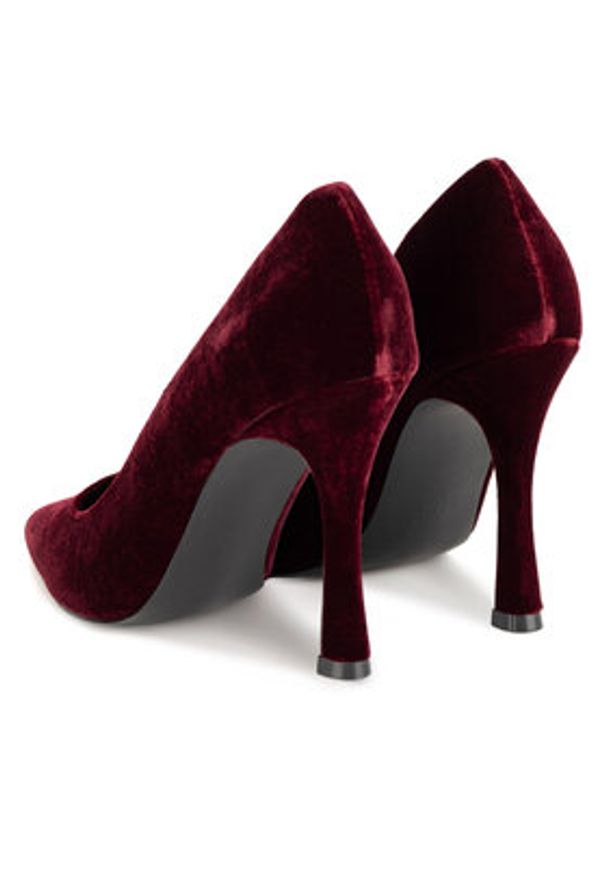 Jenny Fairy Szpilki WYL3016-3 Bordowy. Kolor: czerwony. Materiał: materiał. Obcas: na szpilce