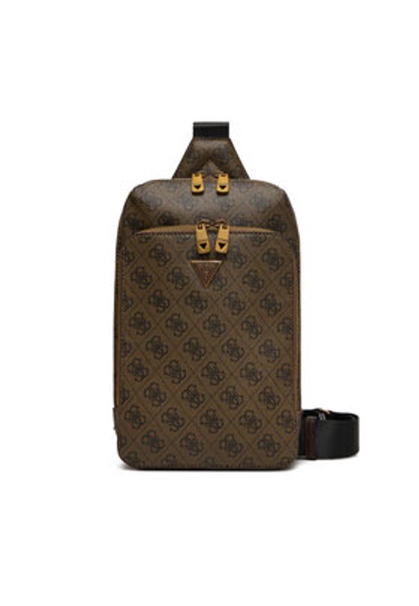 Guess Saszetka HMMILO P5226 Brązowy. Kolor: brązowy. Materiał: skóra