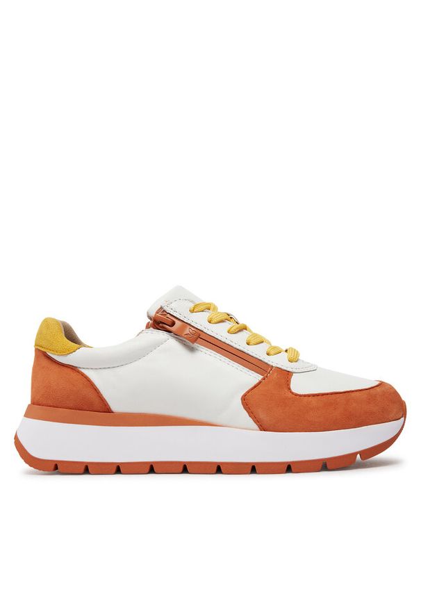 Sneakersy Caprice. Kolor: biały