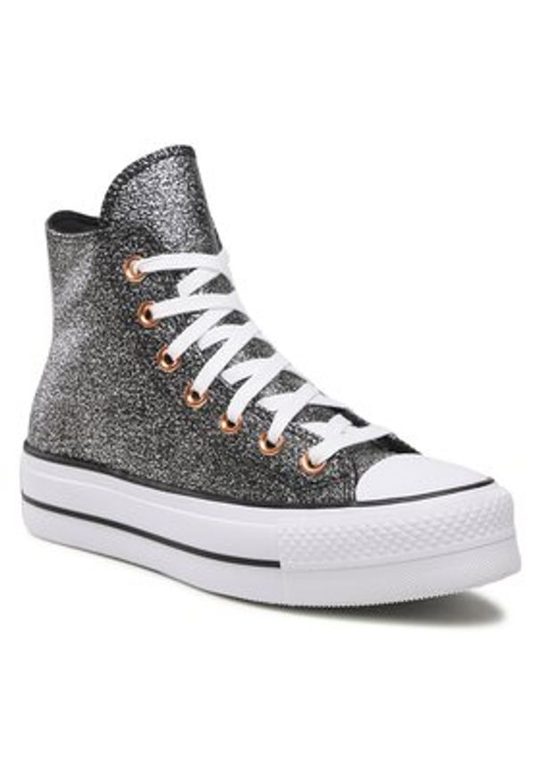 Converse Trampki Ctas Lift Hi A01301C Szary. Kolor: szary. Materiał: materiał