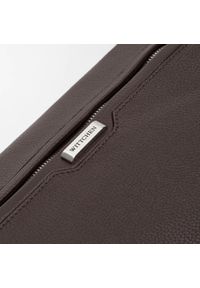 Wittchen - Męska torba na laptopa 11”/12” skórzana z kieszenią w klapie brązowa. Kolor: brązowy. Materiał: skóra. Styl: casual, elegancki #4