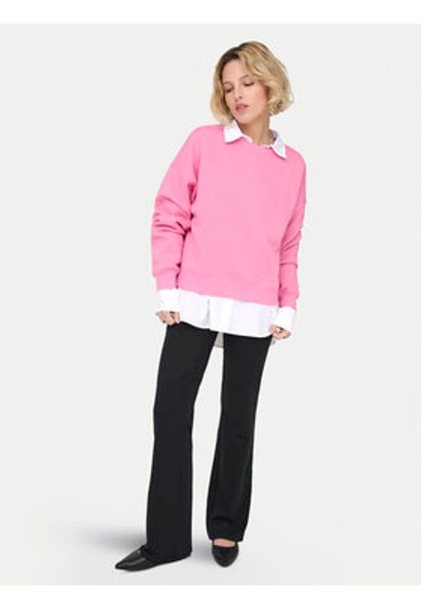 only - ONLY Bluza Best 15338727 Różowy Regular Fit. Kolor: różowy. Materiał: bawełna