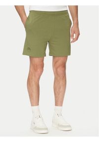 Kappa Szorty sportowe Logo Korpo Cabas 303HZE0 Khaki Regular Fit. Kolor: brązowy. Materiał: bawełna. Styl: sportowy