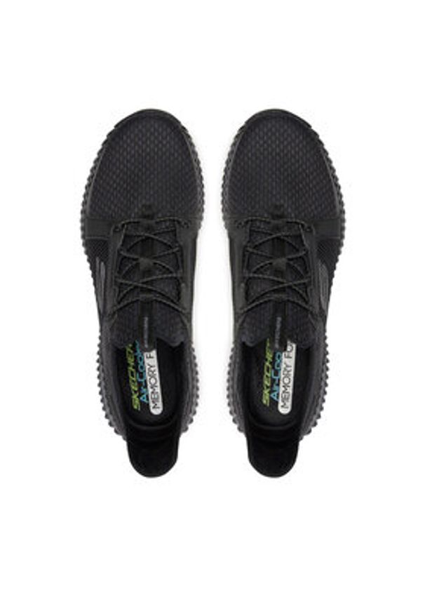 skechers - Skechers Sneakersy Elite Flex 52640/BBK Czarny. Kolor: czarny. Materiał: mesh