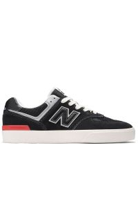 Buty New Balance Numeric NM574VYW - czarne. Kolor: czarny. Materiał: zamsz, materiał, syntetyk. Szerokość cholewki: normalna. Model: New Balance 574. Sport: skateboard