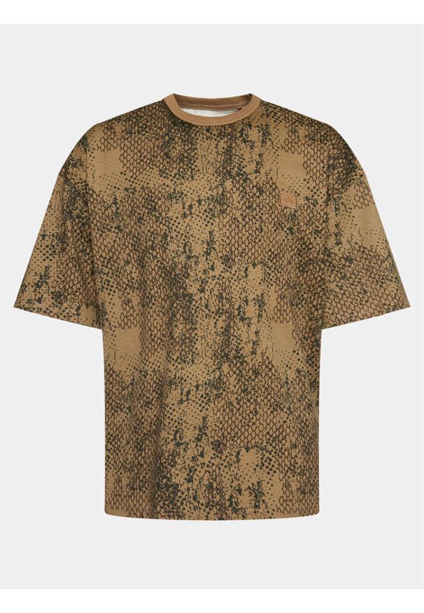 Alpha Industries T-Shirt Essentials 146504C Brązowy Relaxed Fit. Kolor: brązowy. Materiał: bawełna
