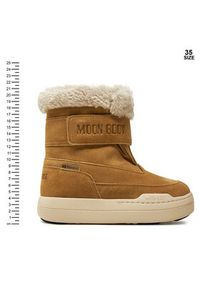 Moon Boot Śniegowce Junior Park Dtrap Boot Suede 80D3440040 Brązowy. Kolor: brązowy. Materiał: zamsz, skóra #15