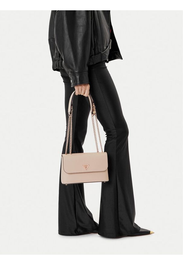 Guess Torebka Daryna II HWVG72 08200 Beżowy. Kolor: beżowy. Materiał: skórzane