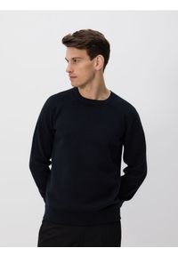 Reserved - Sweter z bawełną - czarny. Kolor: czarny. Materiał: bawełna