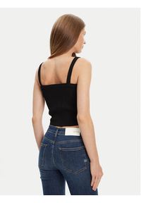 Guess Top W5YR10 Z0130 Czarny Regular Fit. Kolor: czarny. Materiał: syntetyk #5
