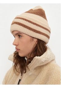 New Era Czapka Stripe Cuff Knit Beanie 60580764 Beżowy. Kolor: beżowy. Materiał: akryl, materiał #4