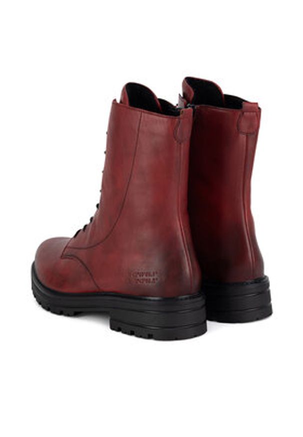 Remonte Botki D2278-36 Czerwony. Kolor: czerwony. Materiał: skóra