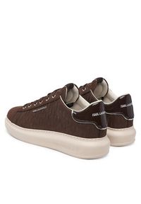 Karl Lagerfeld - KARL LAGERFELD Sneakersy Kapri KL52547K Brązowy. Kolor: brązowy. Materiał: skóra, nubuk #4