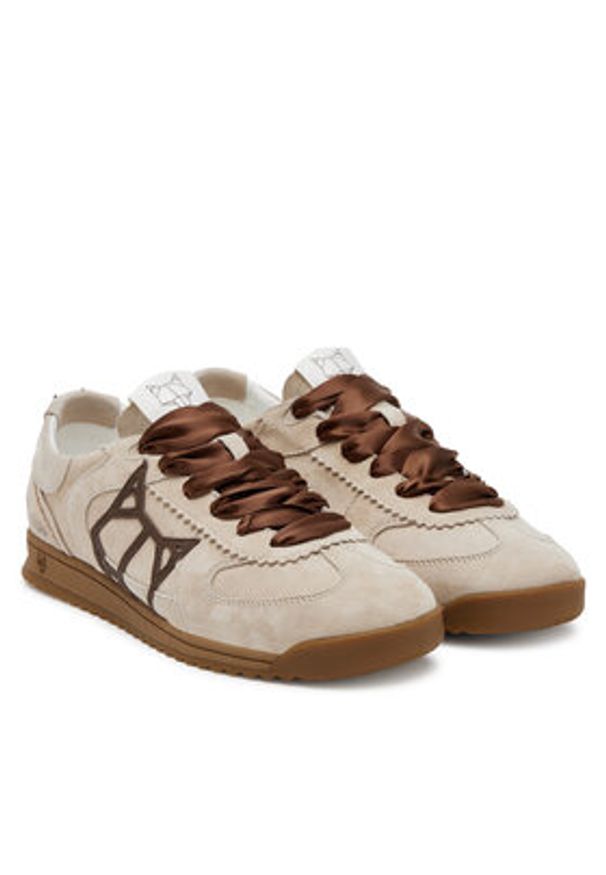 Naked Wolfe Sneakersy Exposuree Beżowy. Kolor: beżowy. Materiał: skóra