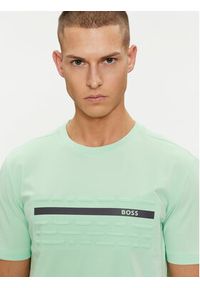 BOSS - Boss T-Shirt 50513010 Zielony Regular Fit. Kolor: zielony. Materiał: bawełna #4