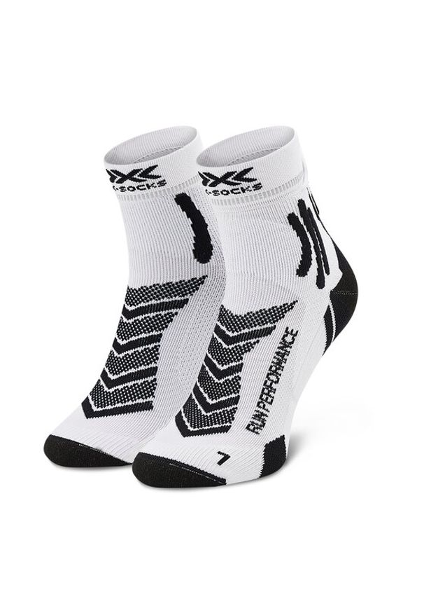 X-Socks Skarpety Wysokie Męskie Run Performance XSRS15S19U Biały. Kolor: biały. Materiał: materiał