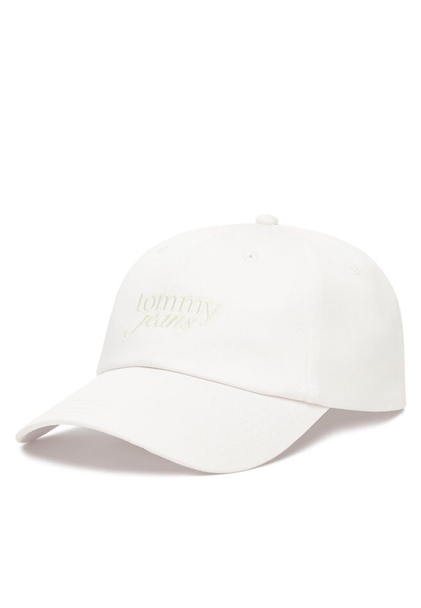 Czapka z daszkiem Tommy Jeans. Kolor: biały