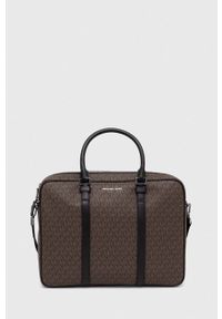 Michael Kors torba na laptopa kolor brązowy. Kolor: brązowy