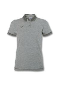 Koszulka polo do tenisa damska Joma Bali II. Typ kołnierza: polo. Kolor: szary. Sport: tenis #1