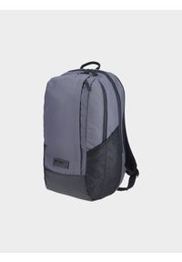 4f - Plecak miejski (20 L) z kieszenią na laptop - szary. Kolor: szary. Materiał: syntetyk, materiał. Wzór: gładki. Styl: casual, elegancki #1