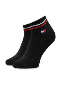 TOMMY HILFIGER - Tommy Hilfiger Zestaw 2 par niskich skarpet unisex 701228177 Czarny. Kolor: czarny. Materiał: bawełna