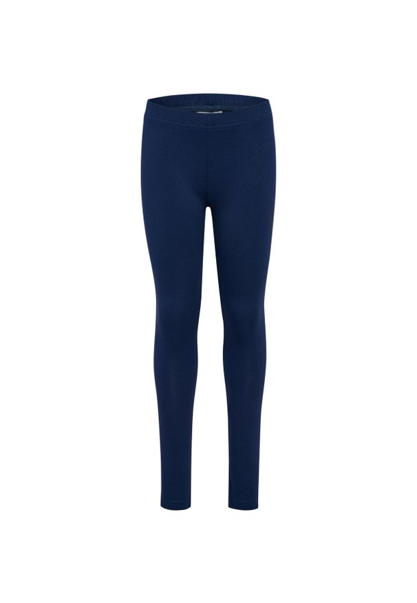 Legginsy dziecięce Hummel Base. Okazja: na uczelnię. Kolor: niebieski. Materiał: tkanina. Styl: sportowy