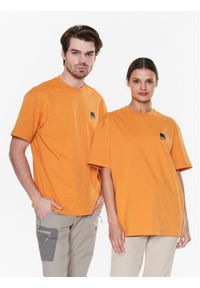 Jack Wolfskin T-Shirt Unisex Eschenheimer 1809091 Pomarańczowy Regular Fit. Kolor: pomarańczowy. Materiał: bawełna